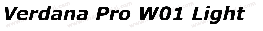 Verdana Pro W01 Light 语言英文字体转换